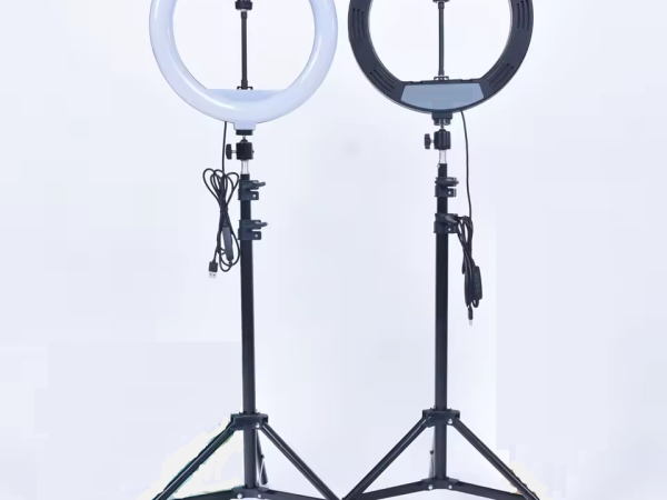 Anillo de luz LED para Selfie, 30 cm, con trípode y soporte para teléfono móvil, para en vivo video YouTube